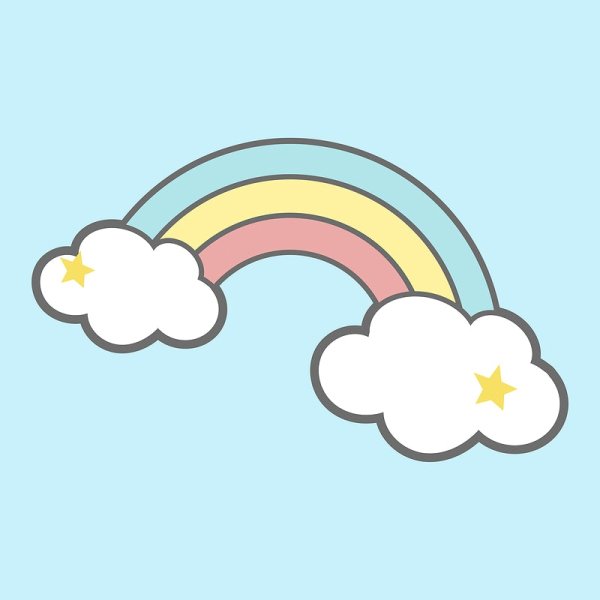 Облачко с радугой