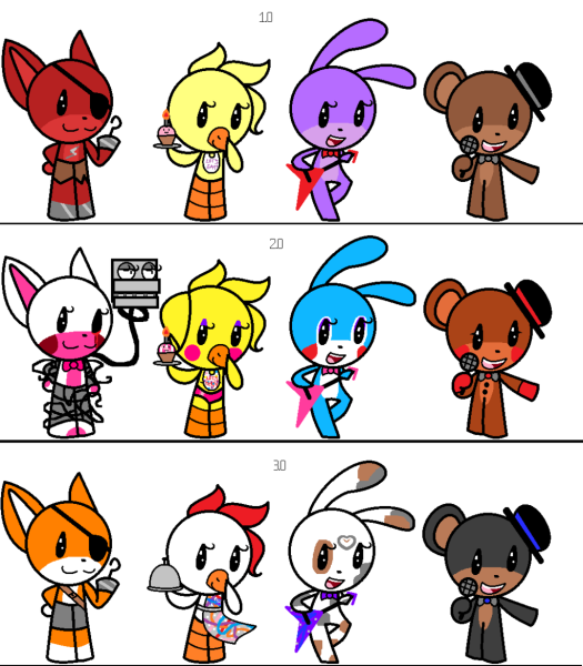 Милые АНИМАТРОНИКИ для срисовки