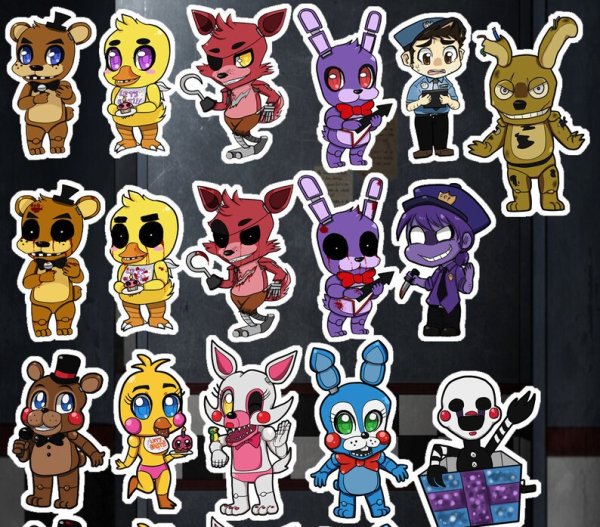 Наклейки ФНАФ