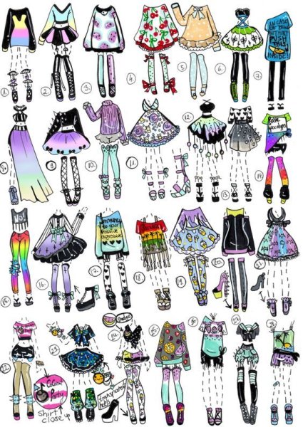 Идеи для одежды рисунки