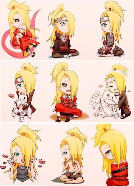 Аниме Наруто Дейдара Чиби