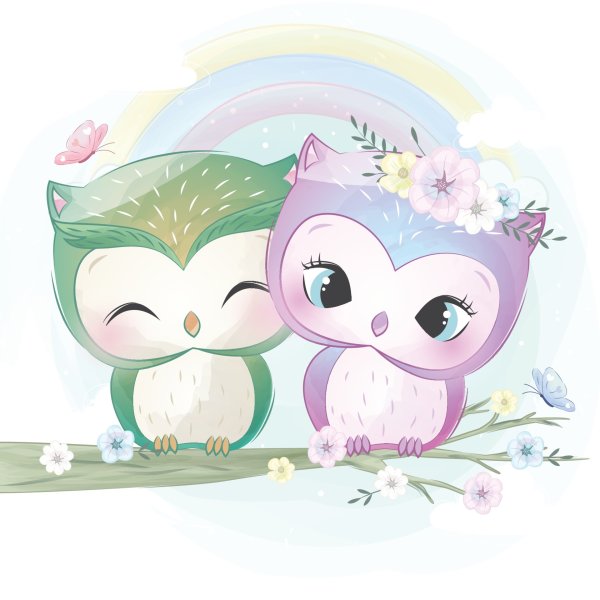 Милая Совушка вектор