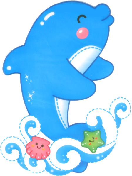 Кавайные дельфинчики