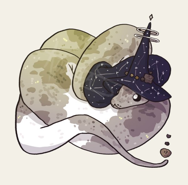 Змея арт милый