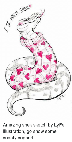 Милая змея арт