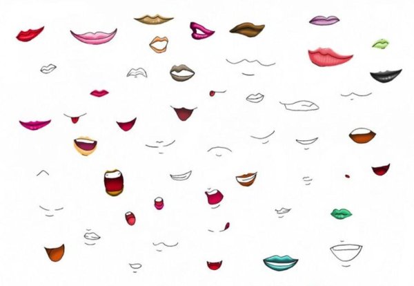 Губы рисунок