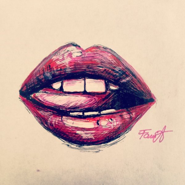 Стилистика рисования губ