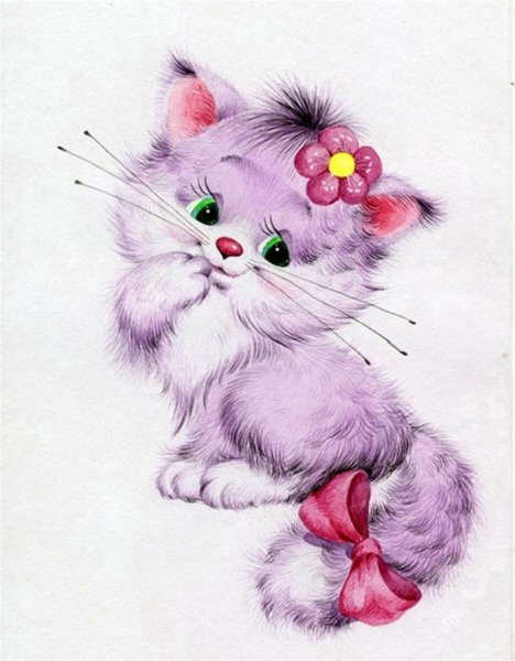 Красивые котята мультяшные