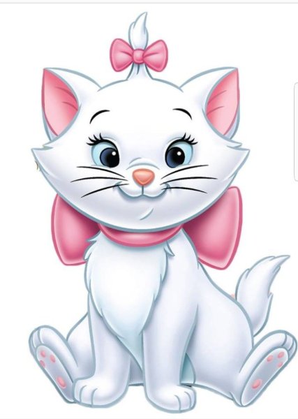 Кошка с розовым бантиком