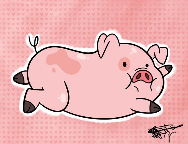 Поросенок мультяшный