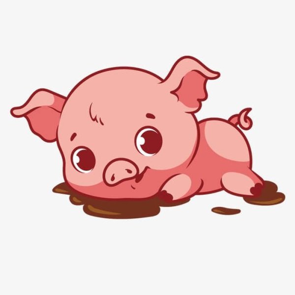 Открытка свинья