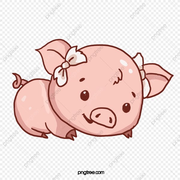 Свинка для срисовки