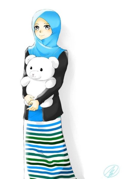 Муслим хиджаб аниме