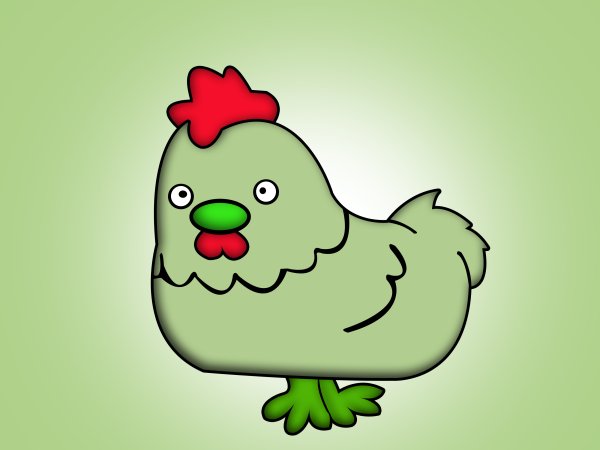 Нарисовать курицу