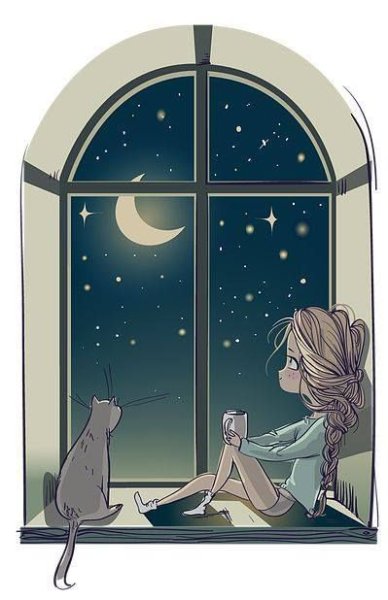 Окно в комнате для декупажа