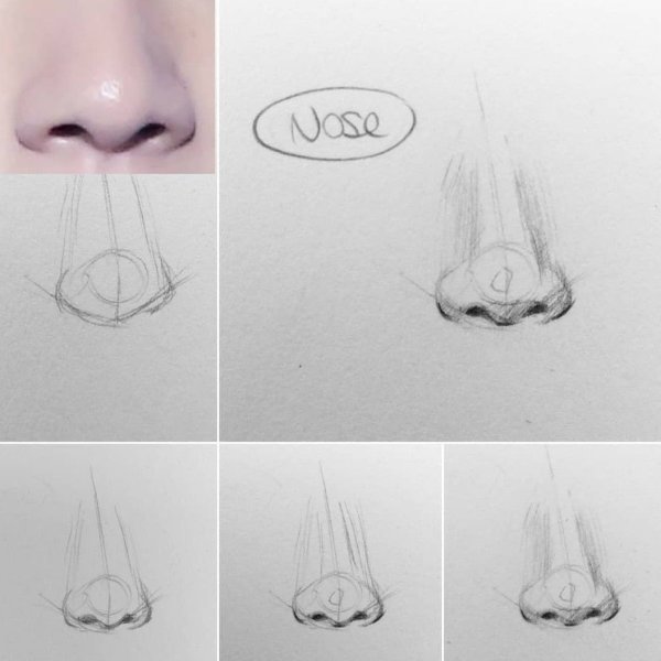 Туториал по рисованию носа