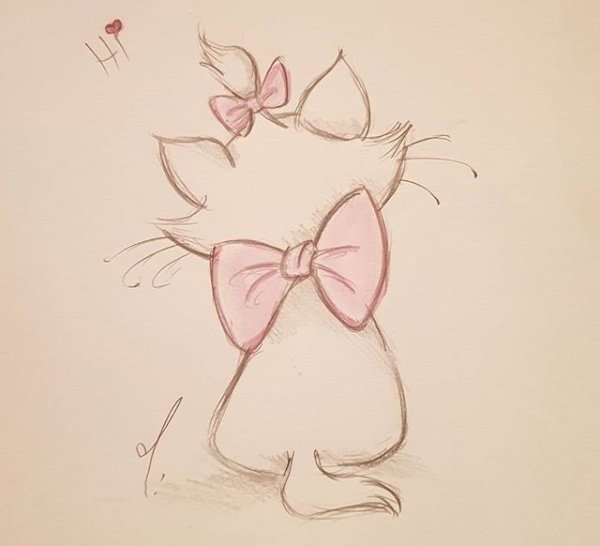 Милый рисунок карандашом легкий