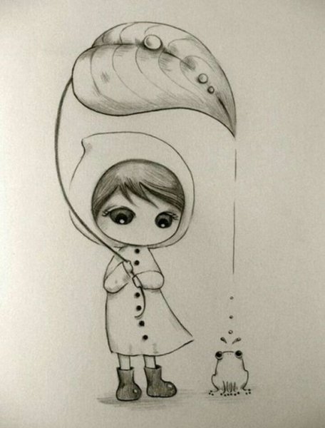 Милые рисунки карандашом