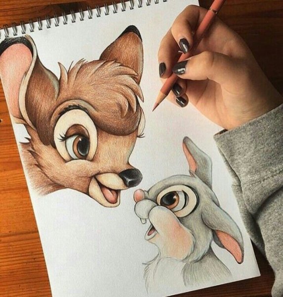 Рисование мультяшных персонажей