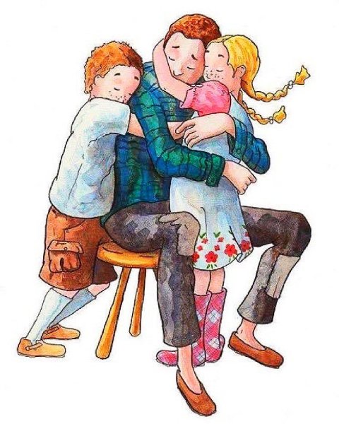 Папа иллюстрация