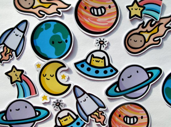 Космос (с наклейками)