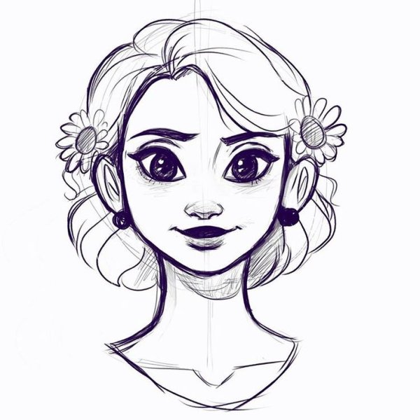 Лицо девушки арт