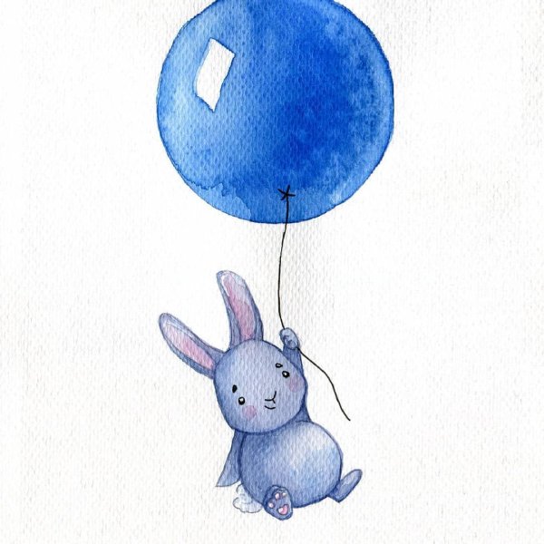 Зайчик на воздушном шаре