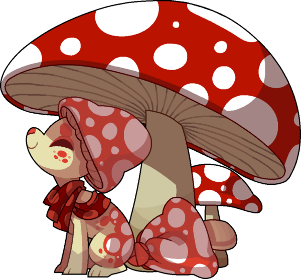 Грибы мультяшные