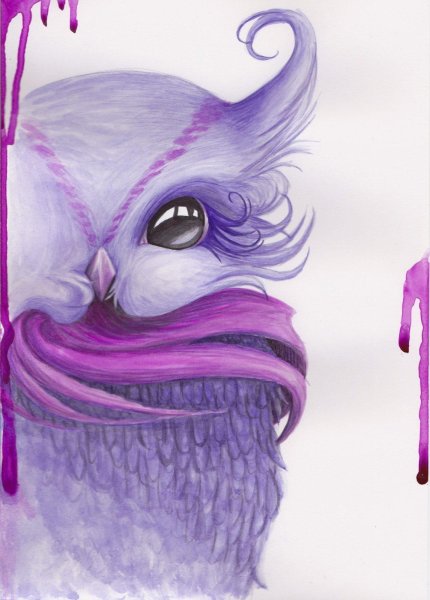 Сова (сиреневая)