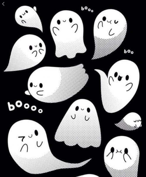 Милое приведение на Хэллоуин