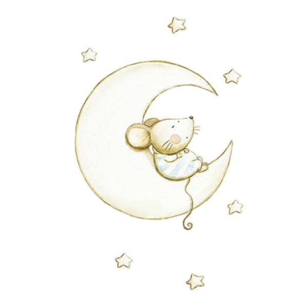 Мышонок спит на Луне