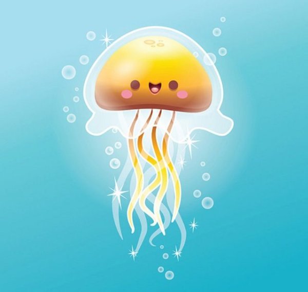 Мультяшные медузы