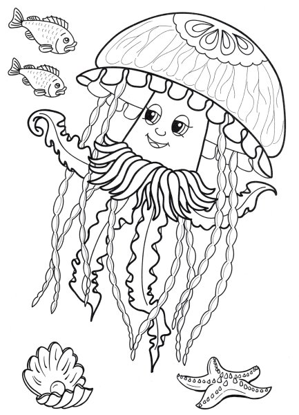 Мультяшные медузы