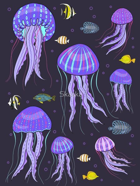 Медуза мультяшный