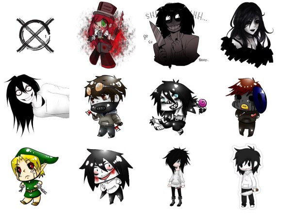 Крипипаста безглазый Джек милый