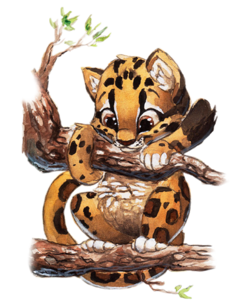 Мультяшные леопарды