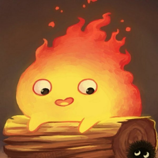 Ходячий замок огонек Кальцифер