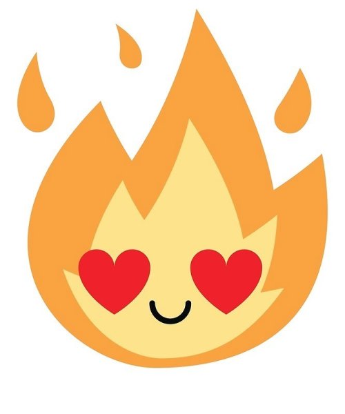 Смайлик огонь