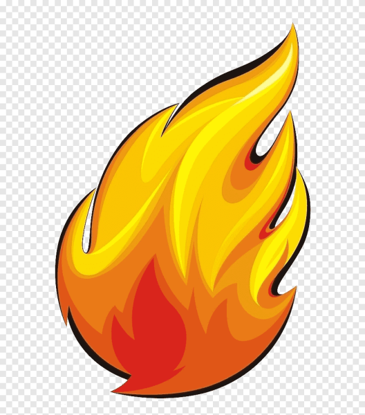 Огонь в мультяшном стиле