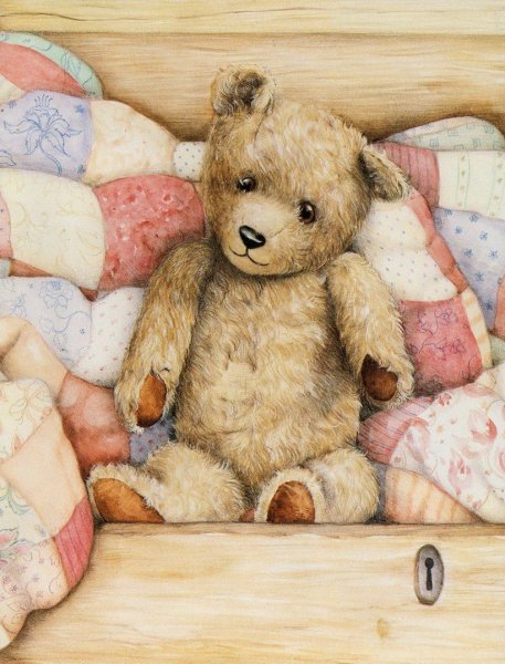 Мишка Тедди живопись
