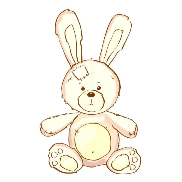 Зайка для рисования детям