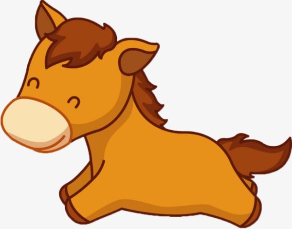 Милые мультяшные лошади