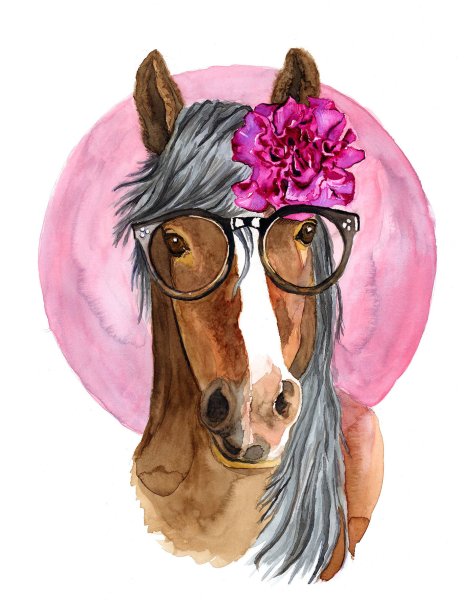 Лошадка в очках