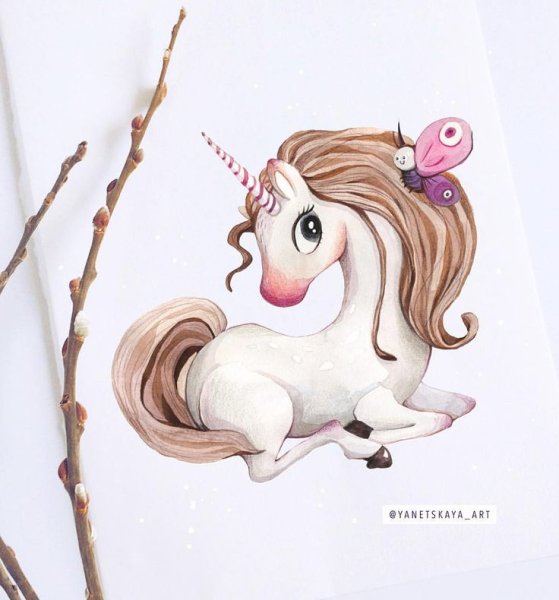 Иллюстрации Янецкой Единорог