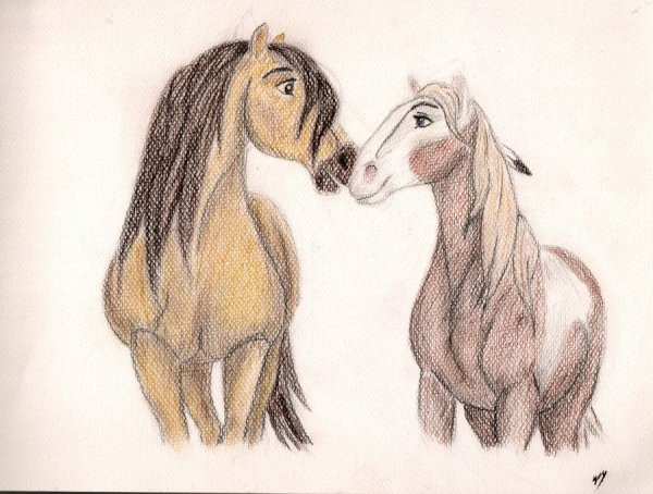 Милая лошадь рисунок