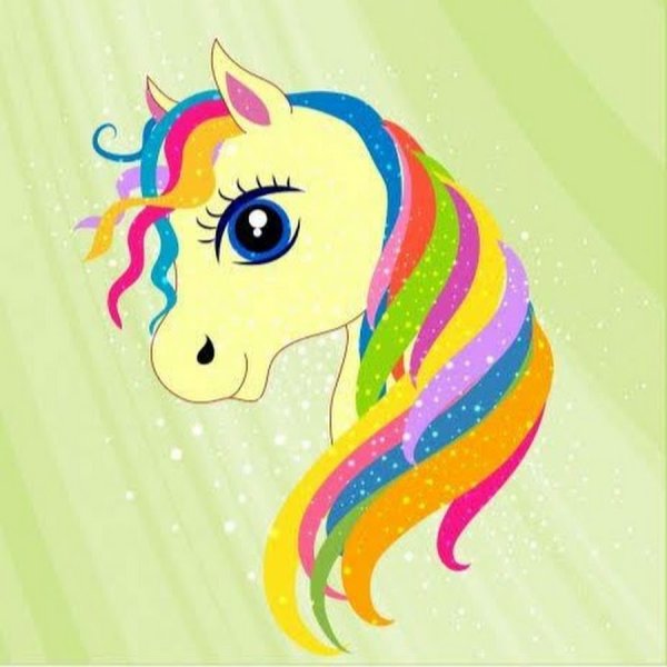 Единорог с радужной гривой