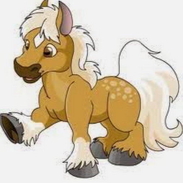 Мультяшная лошадь пони