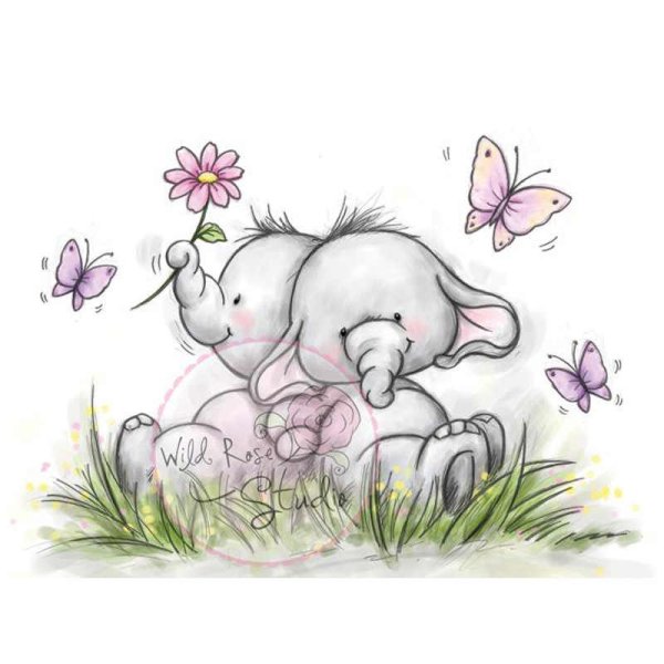 Забавный Слоник рисунок