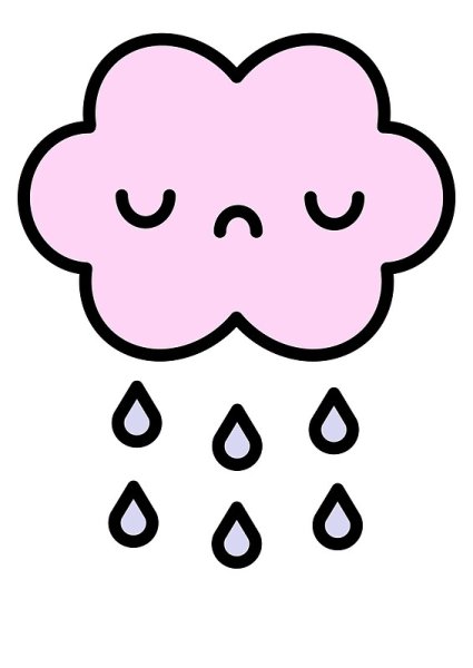 Рисунки для срисовки облачко