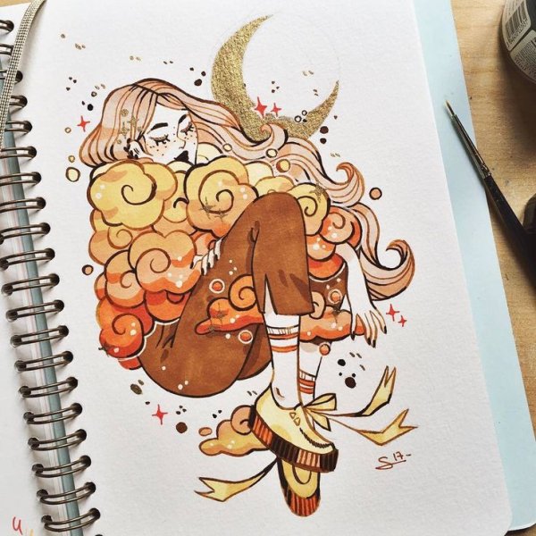 Классные рисунки для скетчбука